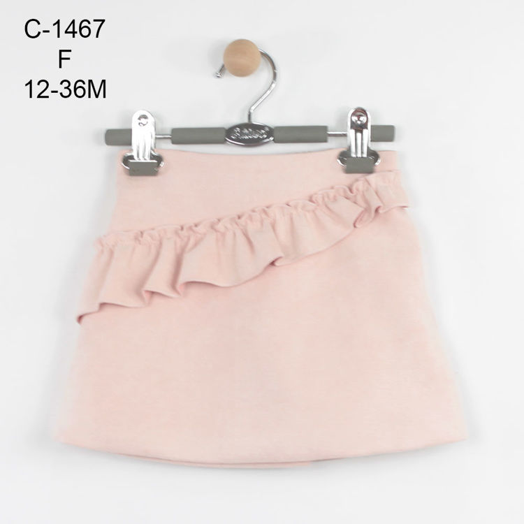 Picture of C1467- GIRLS WINTER SUEDE FEEL FRILLY SKIRT